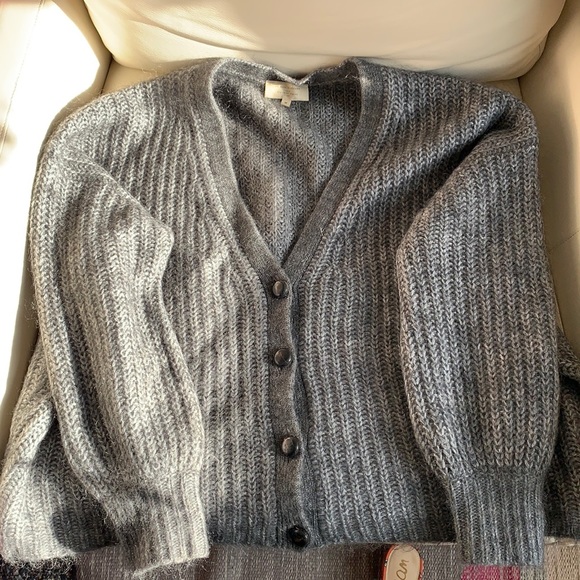 Sezane | Sweaters | Sezane Achilles Cardigan In Charcoal Grey | Poshmark